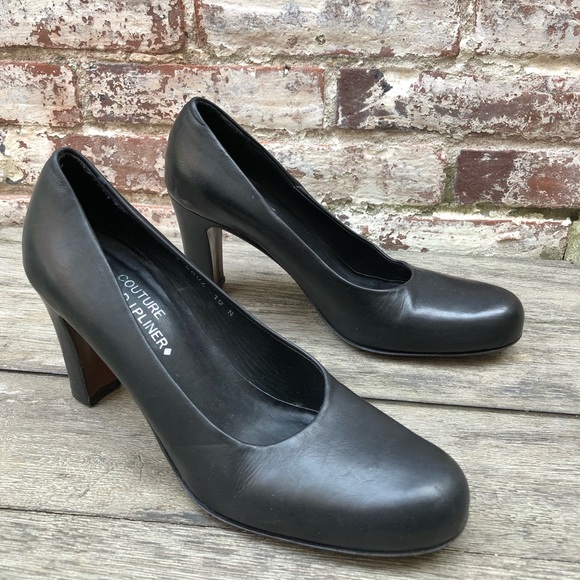 DONALD J. PLINER COUTURE Cruz black pump HEELS 10 - Picture 1 of 6